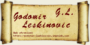 Godomir Leškinović vizit kartica